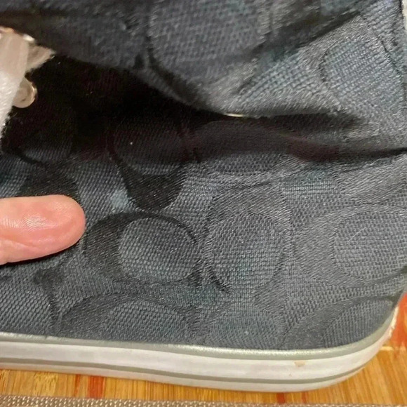 Coach higher top black Bonney signature sneakers size 9 1/2 - Picture 15 of 17